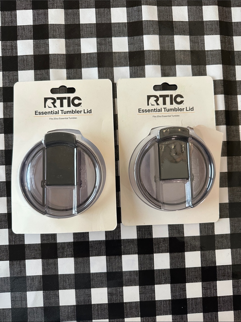 RTIC Essential Tumbler Lid in Smoke Gray - 2 Pack
